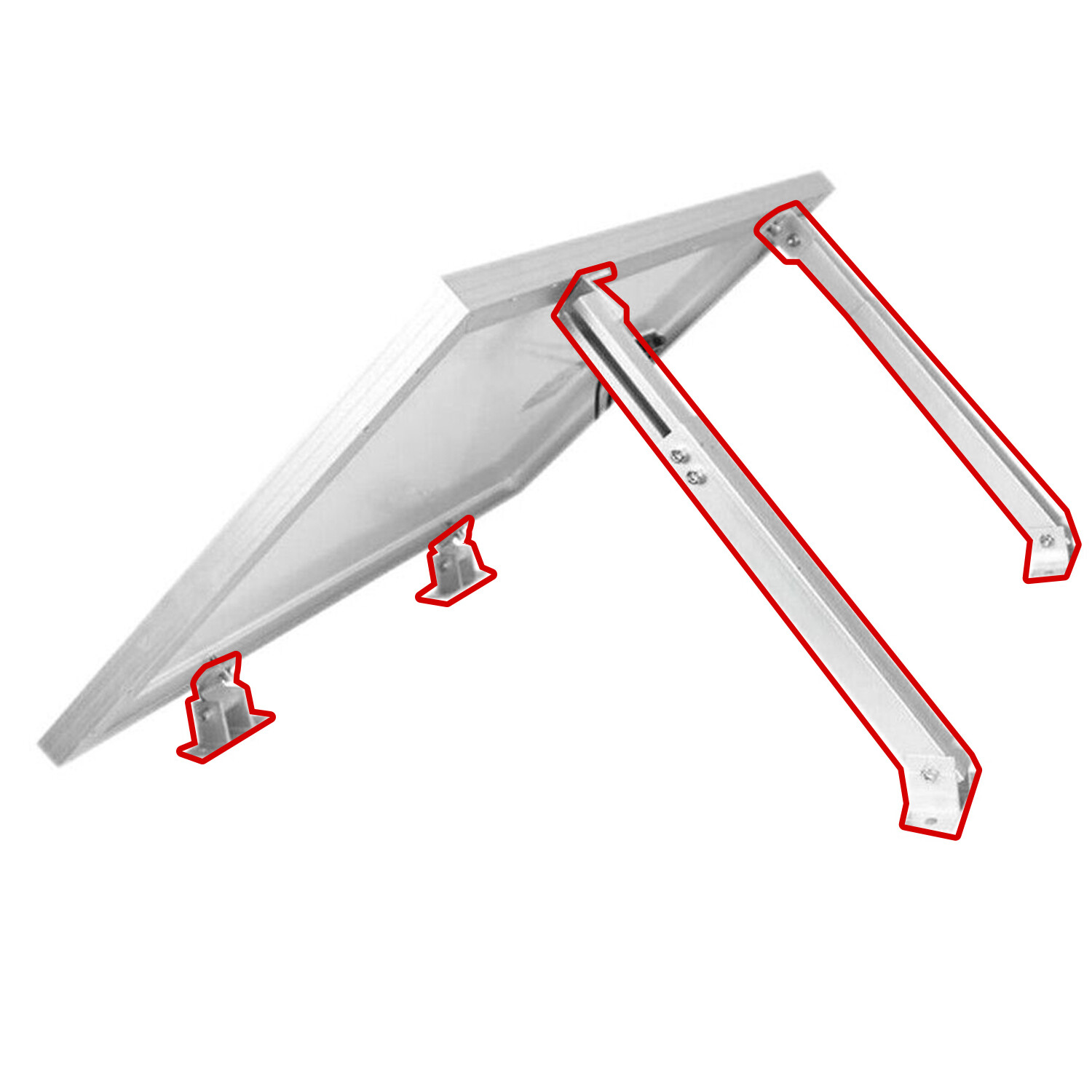 Adjustable Solar Panel Mount Brackets For RV Roof Boat Shed Any Flat Surface