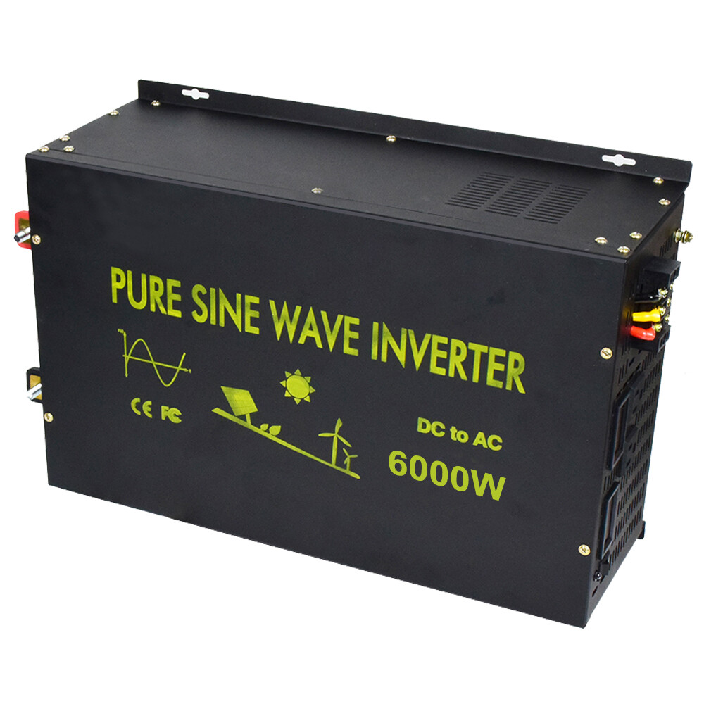 Pure Sine Wave Inverter 36V to 110V 220V 6000W Power Solar Car Remote Control