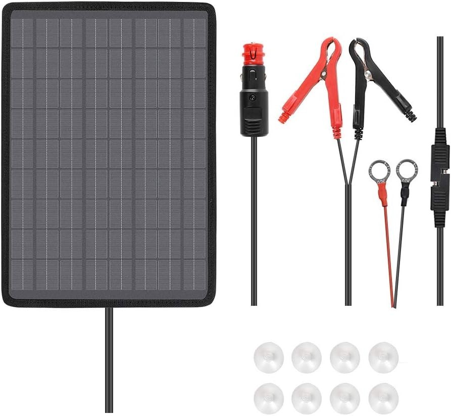 10W Solar Trickle Charger & Battery Maintainer – Portable & Weather Resistant