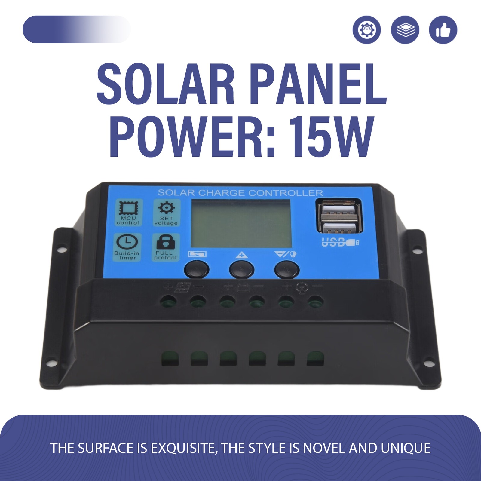 15W Solar Panel 12-18V Solar Cell Solar Panel for Telef9678