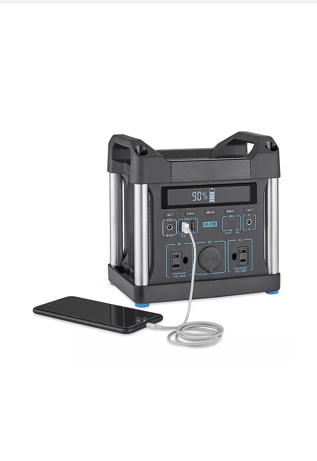 POWER RIDGE X-300 POWER STATION: PORTABLE 296WH LITHIUM-ION BATTERY GENERATOR
