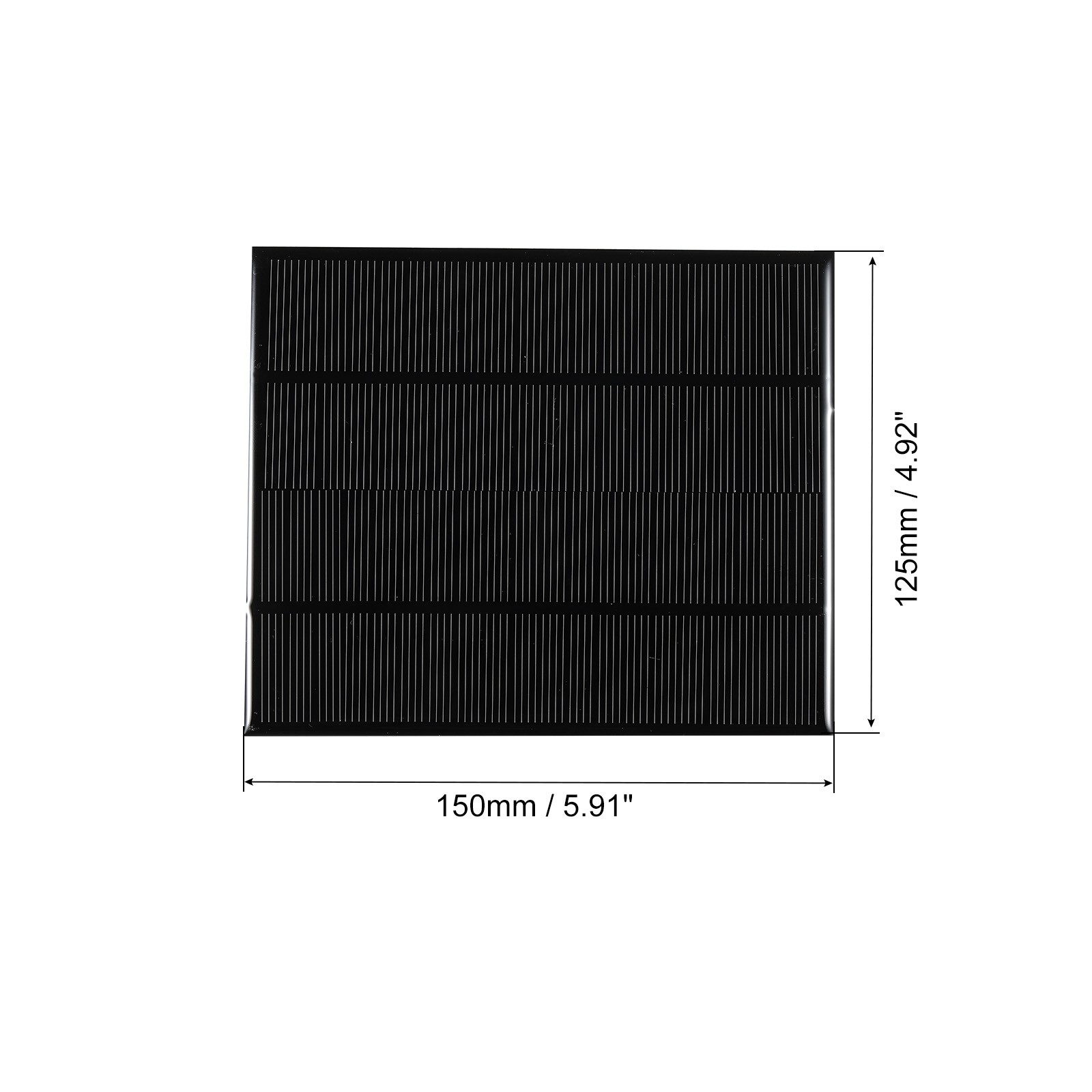 Mini Solar Panel Cell 10V 300mA 3W 150mm x 125mm for DIY Project Pack of 1