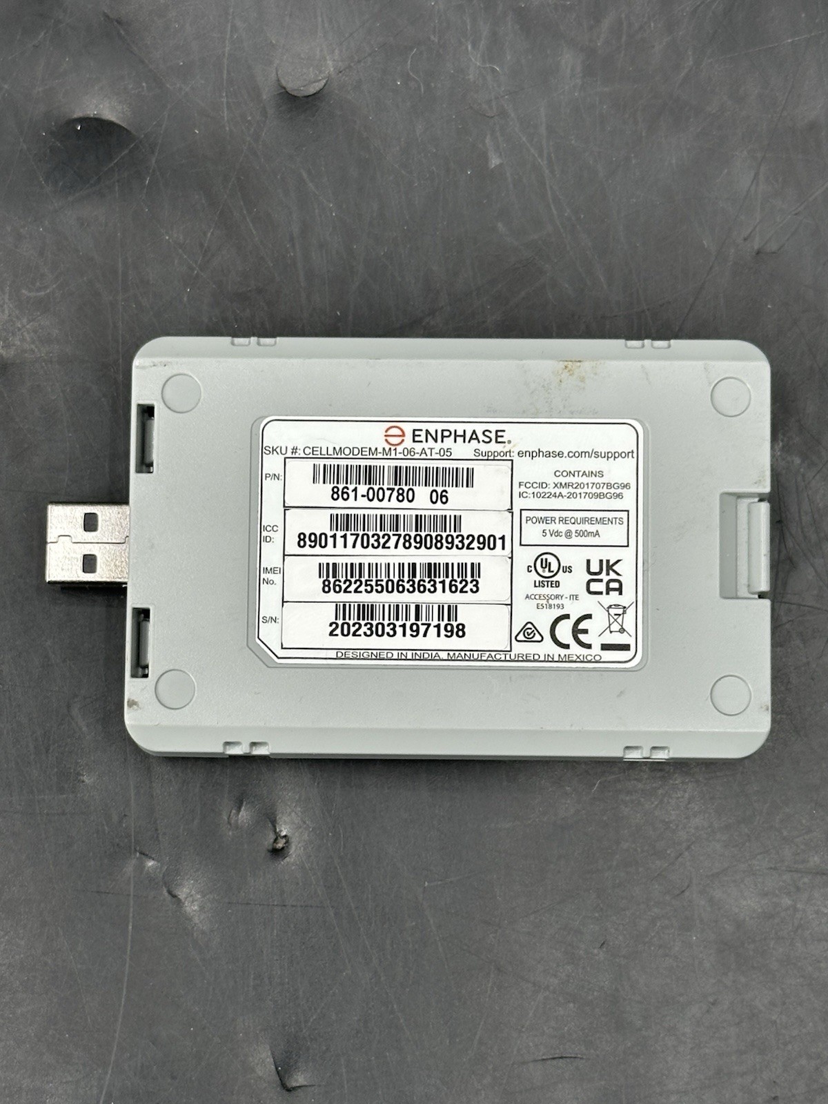 ENPHASE Cell Modem M1-06-AT-05. Part Number 861-00780