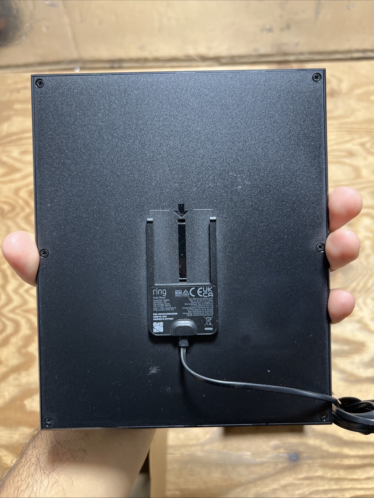 Ring 4W 2nd Generation Solar Panel for Select Ring Security Cameras – Black