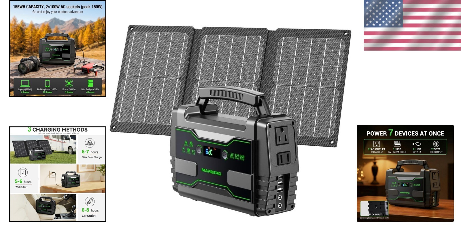 Power Multiple Devices with 2 AC Outlets & QC3.0 USB
