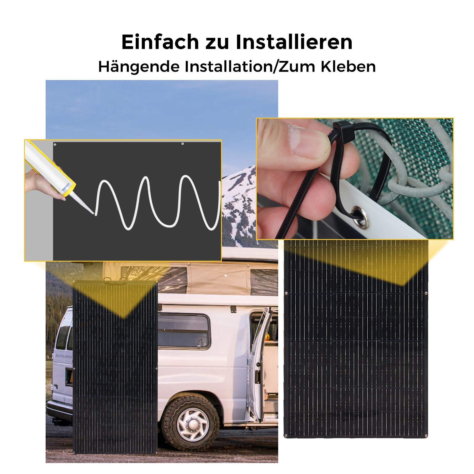 120W Watt Solar Panel Mono Flexible 12V Volt for Off Grid RV Boat Battery Charge