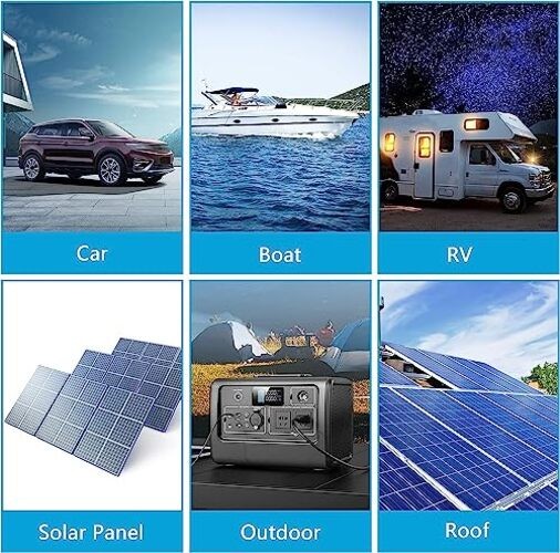 16.4FT/5M 12AWG Solar Panel Connector to XT60i Female Solar Panel 16.4ft/5m