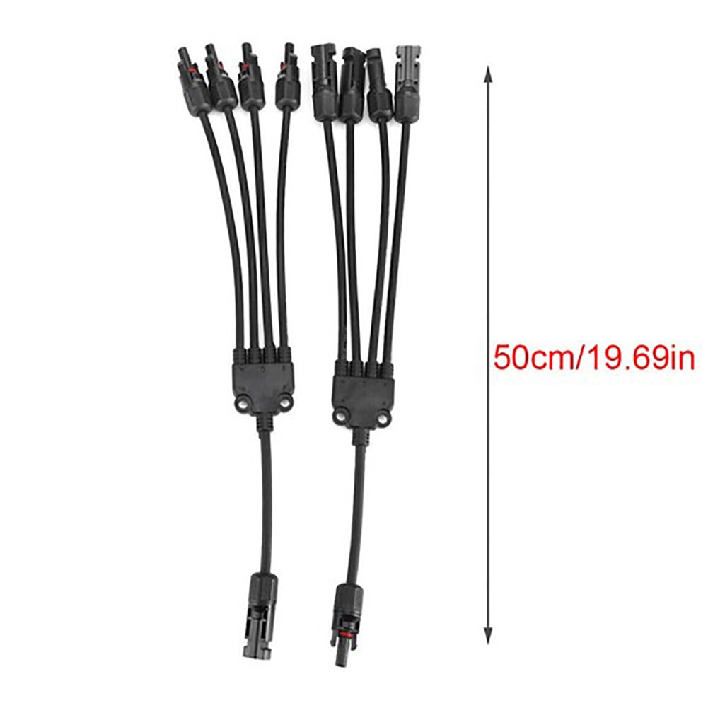 M/F Solar Panel Connector Y Branch Cable Connection Adapter Waterproof Plug Kit