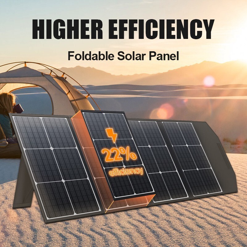18V 160W 100W Foldable Solar Panel Portable High Efficiency RV Outdoor Camping