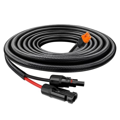 Solar to XT60i Cable 10AWG with Flame Retardant Protective Sleeving – 5FT