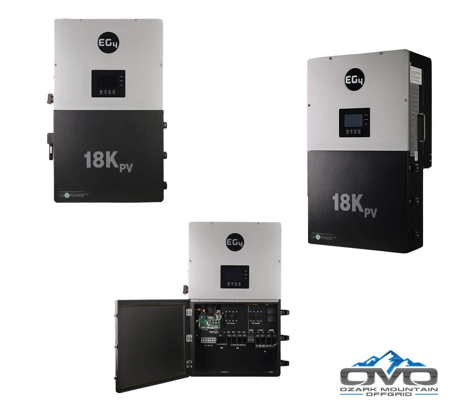 17KW Complete Offgrid Solar Kit + EG4 18kPV + 2x 14.3KW 48V EG4 Lithium Indoor W