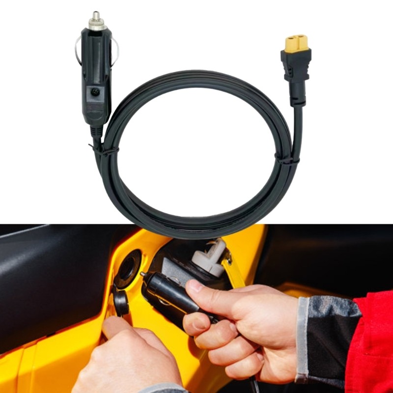 XT60 Female to Cigarettes Lighters Male Extension Cable for Solar Panel