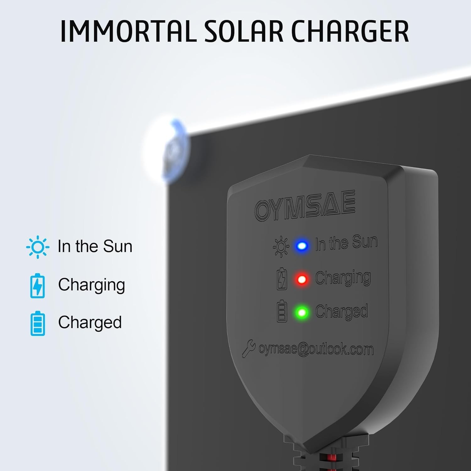 12 Volt Solar Battery Maintainer Waterproof Car Rv Charger Tender Trickle 5W