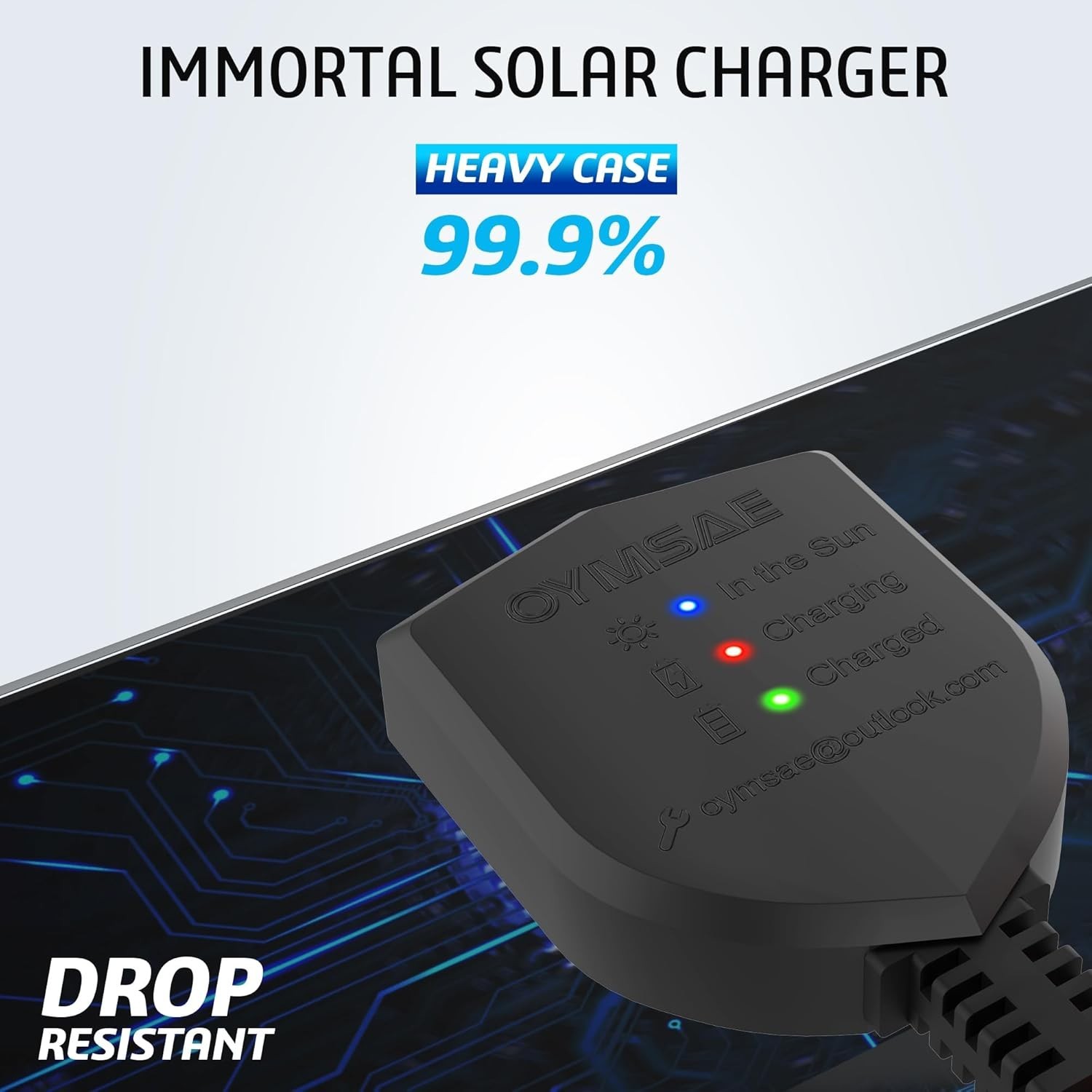 12 Volt Solar Battery Maintainer Waterproof Car Rv Charger Tender Trickle 5W