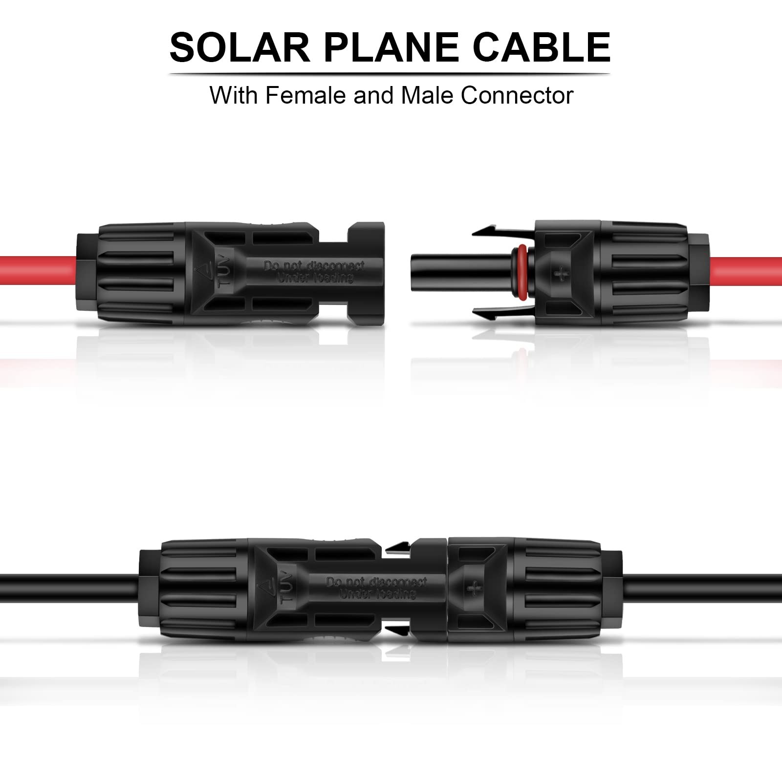 10 Gauge Wire Solar Panel Adapter Kit – 3Ft Cable Connector for RV Solar Char…