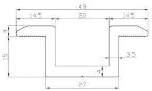 Solar Mid Clamp 1″ Pack of 20