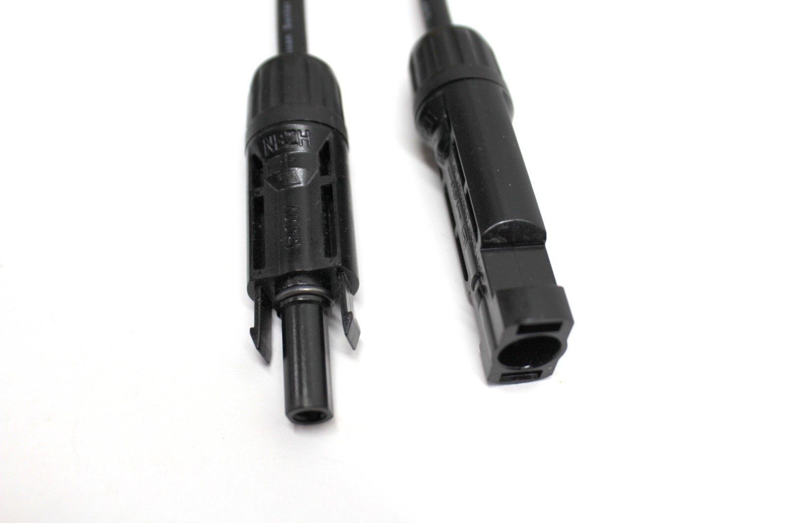 2pc 6″ 12AWG 1500V Solar Cable Adapter Extension 4mm Female 4mm Male