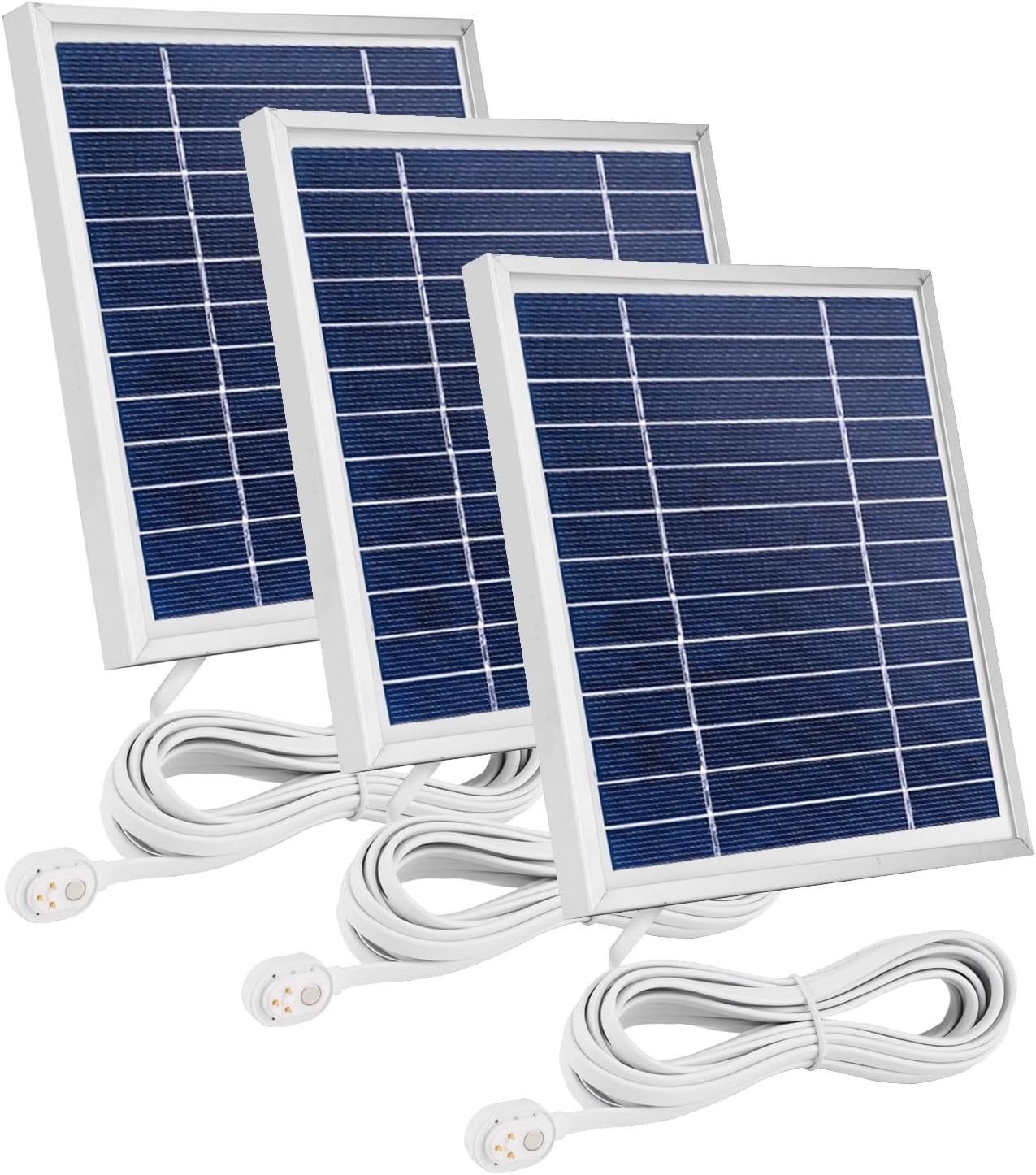 Arlo-Compatible 3 Pack Solar Panel with 11.5ft Magnetic Cable – Ultra Efficient