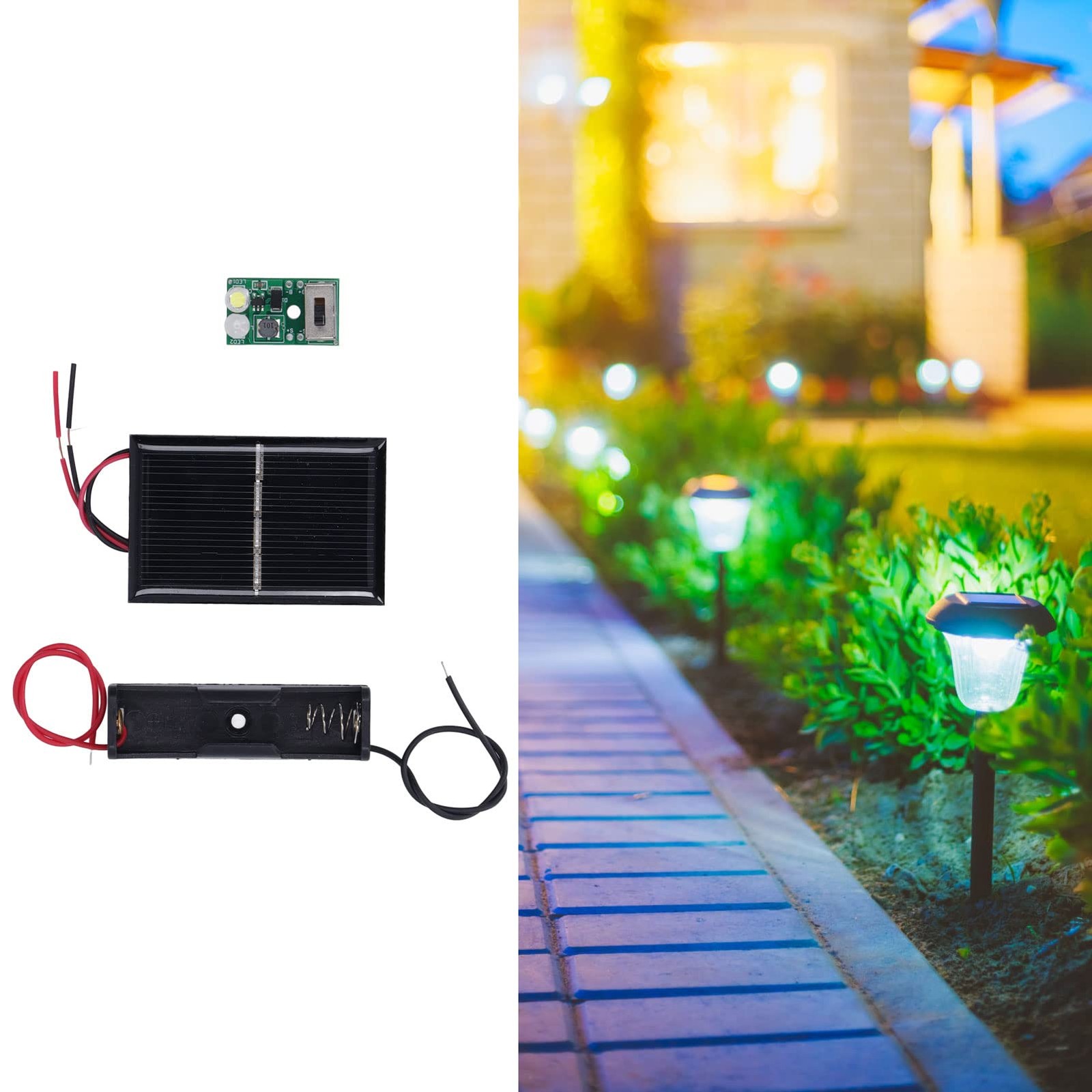 2 Sets Small Solar Panels, Mini Solar Panels, 1.2V Solar Cell with PCB Board,…