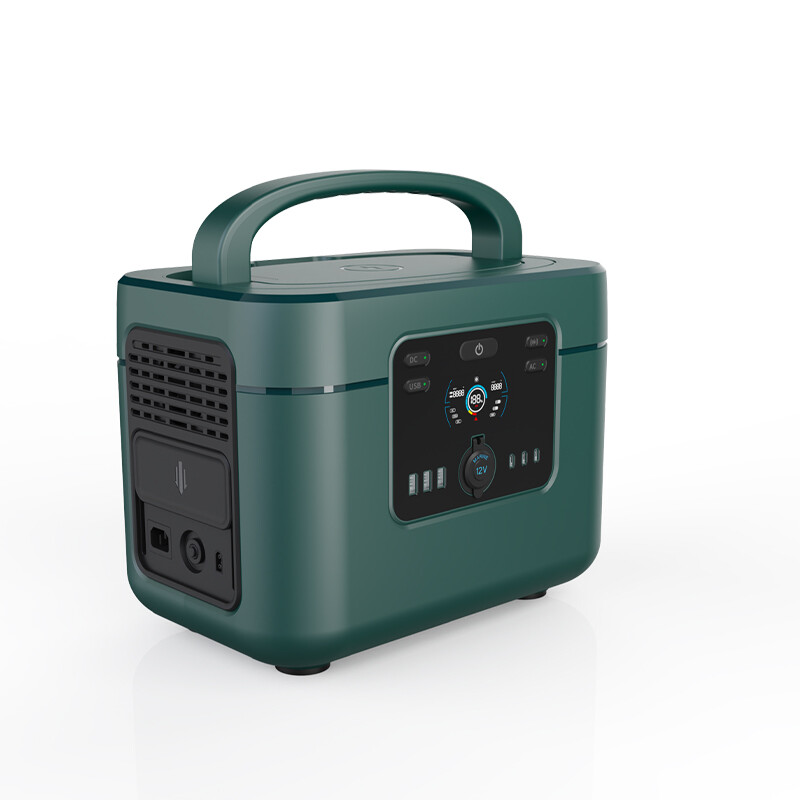 Portable Outdoor Power Bank 1200w Sine Wave Support Solar Charging