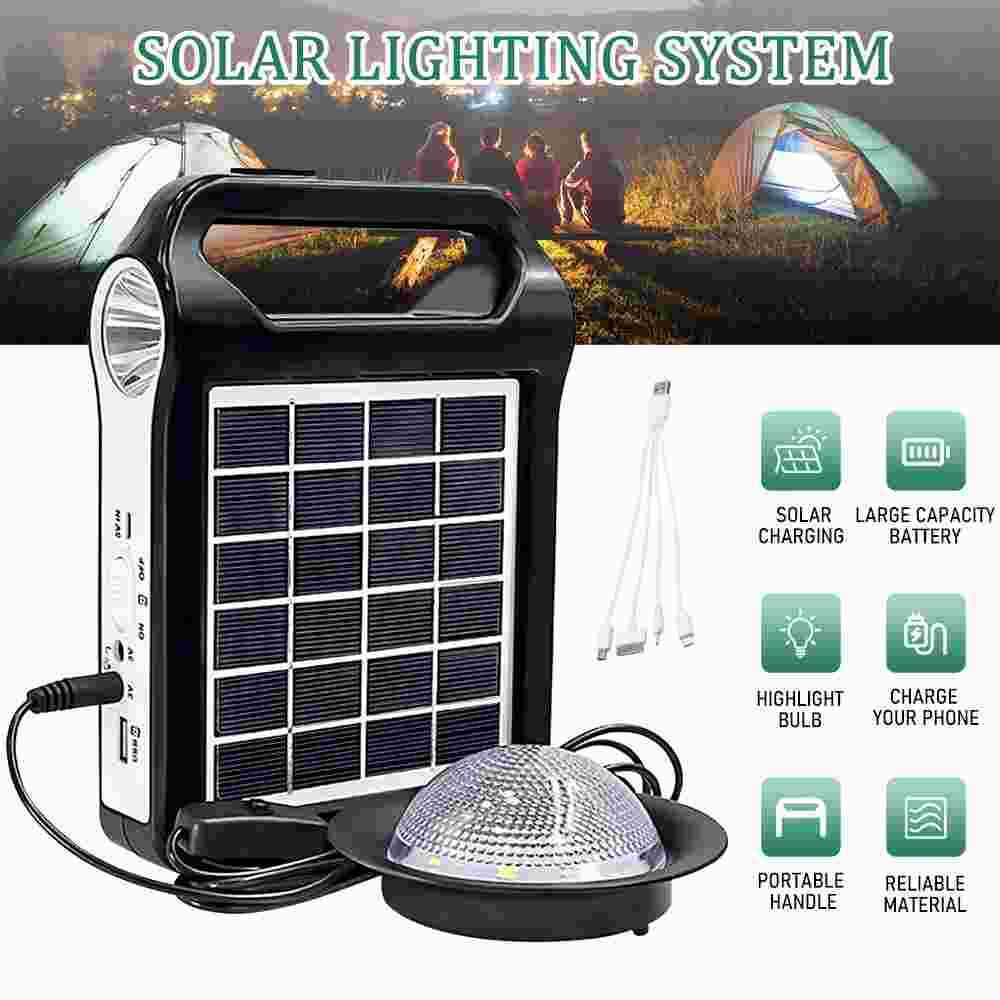 Portable Power Station Solar Generator Panel Power Bank Outlet Camping Emergency