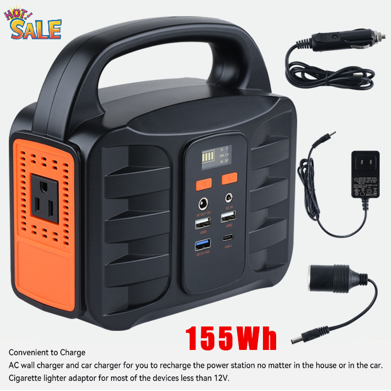 US GRECELL 155Wh Power Station Portable Solar Generator Power Supply for Camping