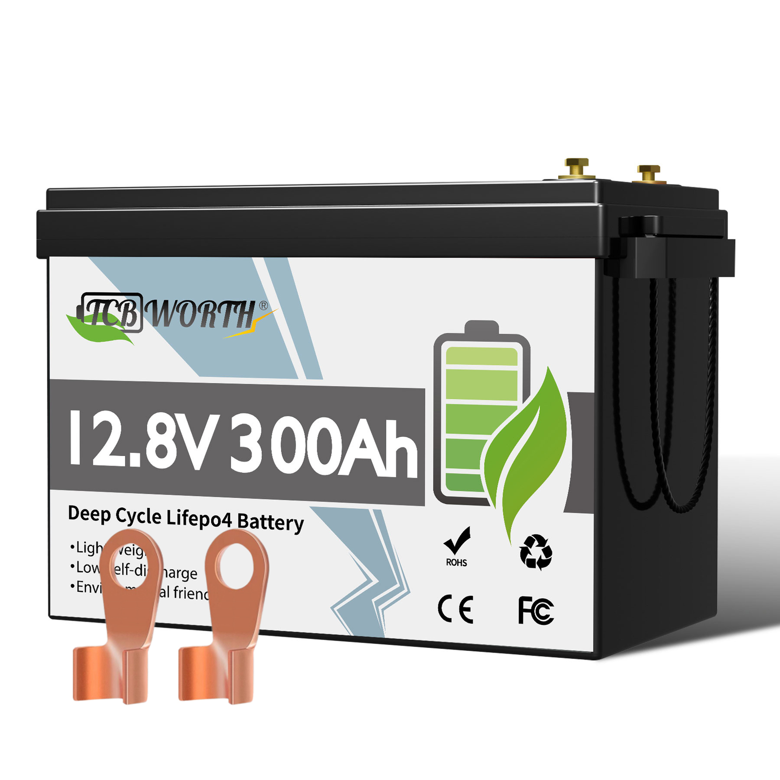 12V/24V 200Ah LiFePO4 Deep Cycle Lithium Battery for RV Marine Off-grid Solar