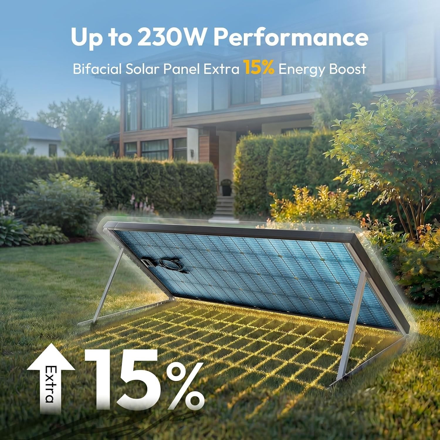 Bifacial 400 Watt Solar Panels 12V 10BB Monocrystalline Solar Panel High Effi…