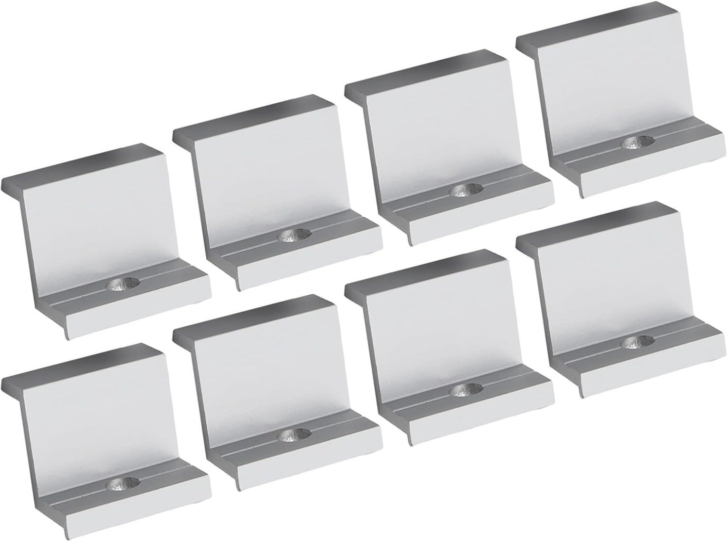 10 Pcs Aluminum Solar Panel End Clamps Mounting Hardware Kit PV Module Frame …