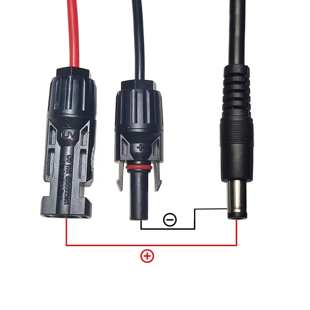 Long lasting Solar Panel Connector Cable Extension 1 5m DC5521 Adapter