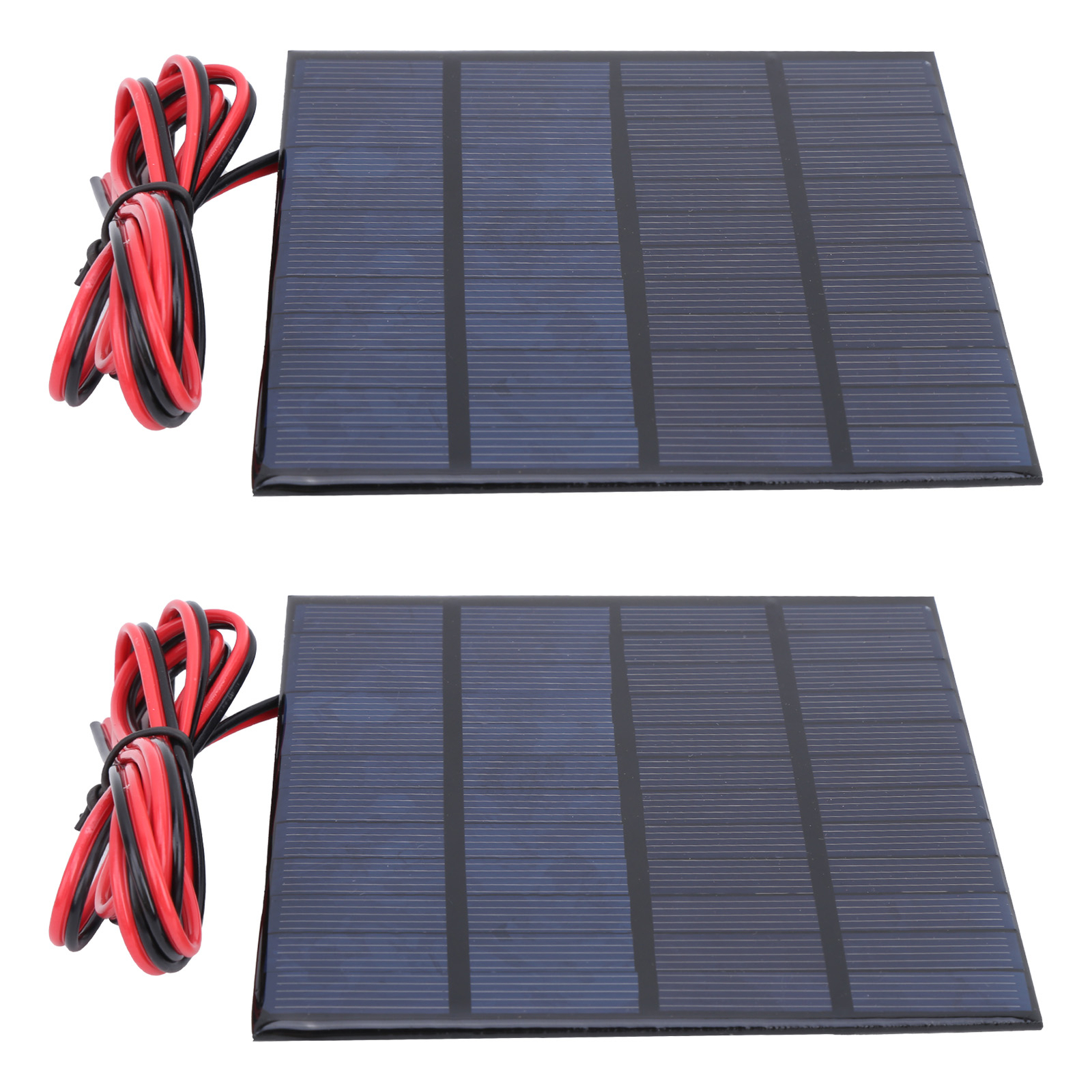 2Pcs Mini Solar Battery Module With 1Meter Cable Hand Operated Supplies DC 12V