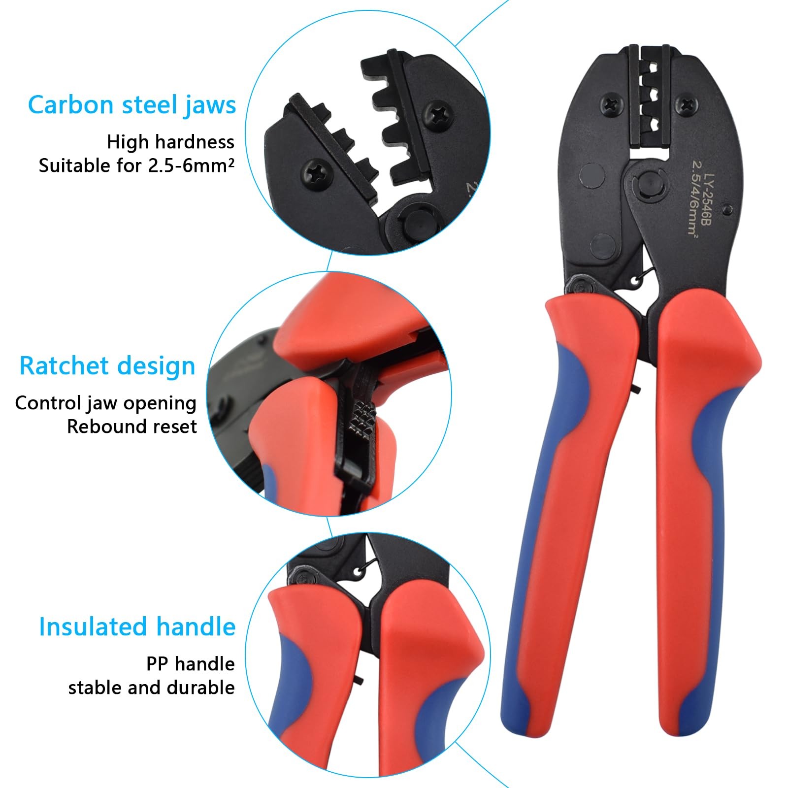 Solar Panel Cable Crimping Connectors Tool Kit, Including Solar Crimper, Pair…
