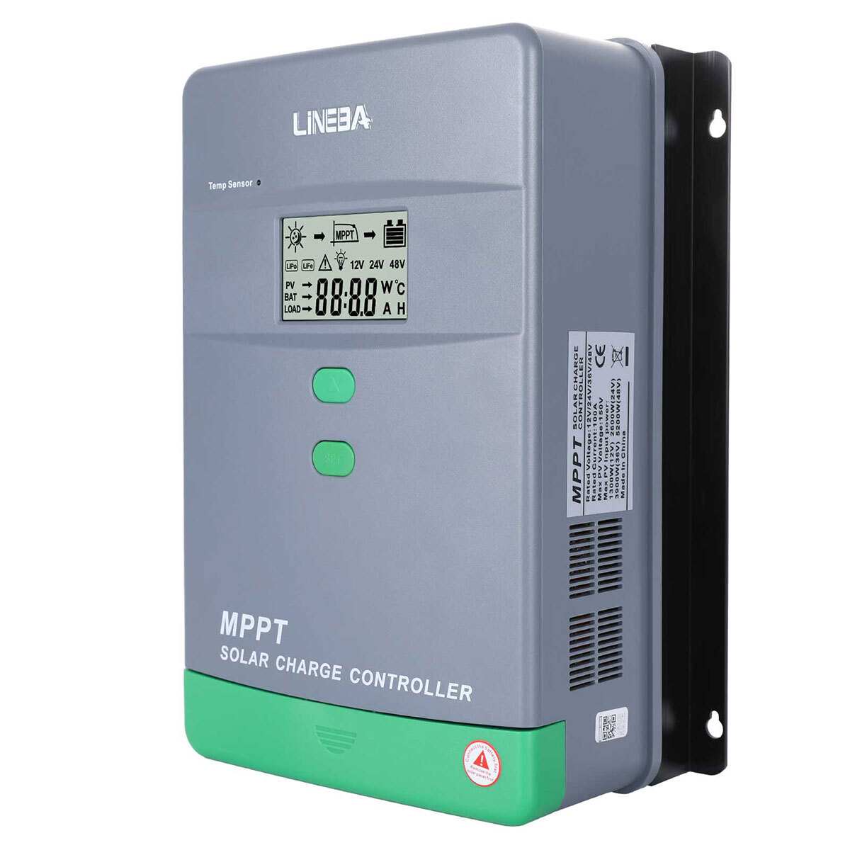 10-100A Solar Charger Controller MPPT&PWM Dual USB Charge Regulator Panel 12/24V