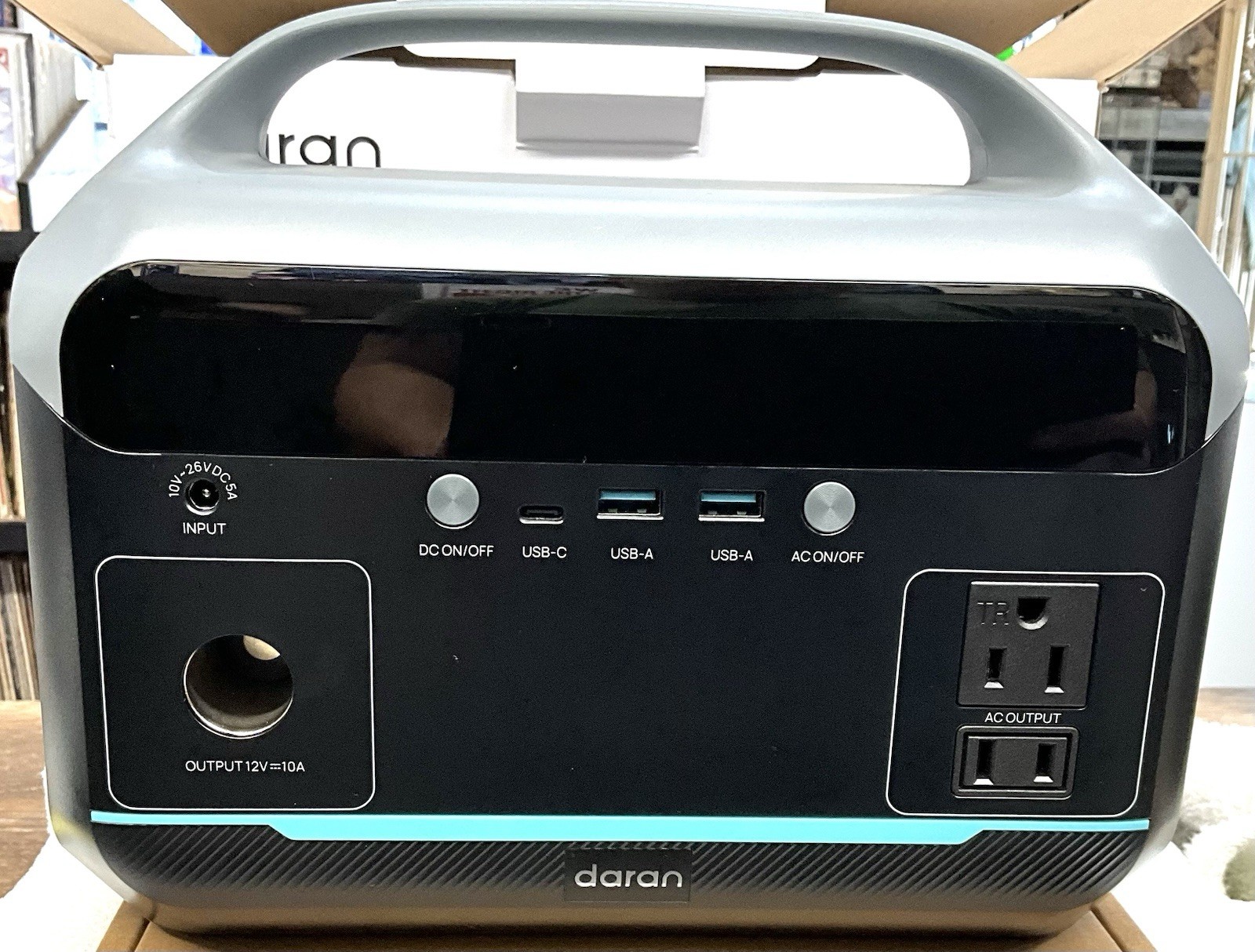 Portable Power Station, Outdoor 288Wh LiFePO4 Battery, 350W (600W Surge) Solar