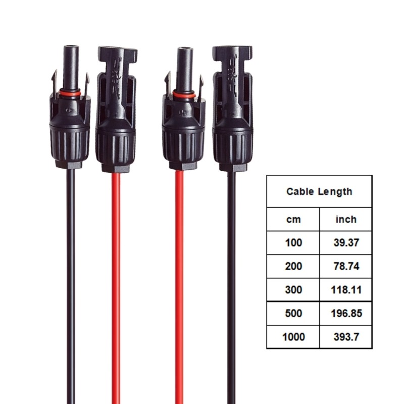 Multi-Contact 4 Connectors Extension Cord Wire For Photovoltaic Application