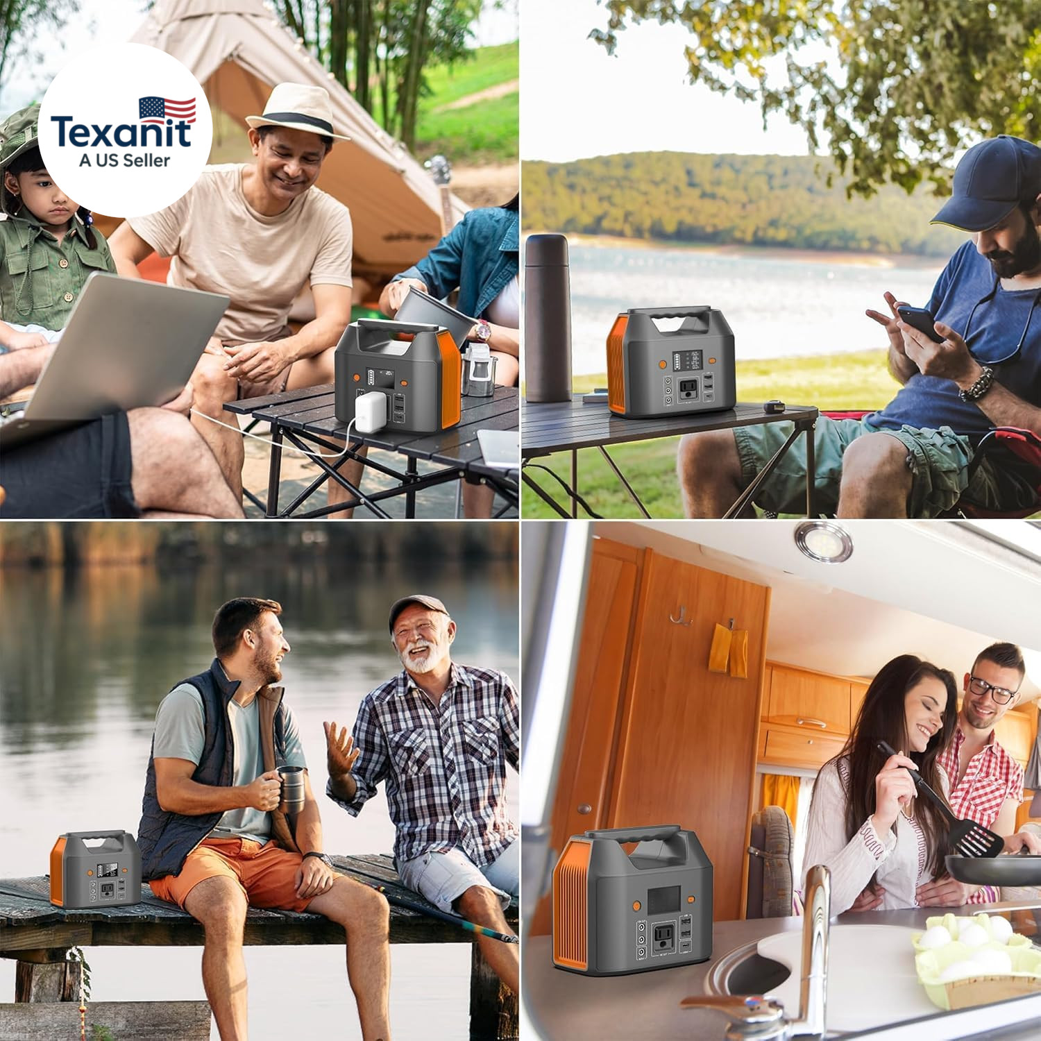 Portable Power Station 150W 155Wh Solar Generator 110V 42000Mah Portable Power B