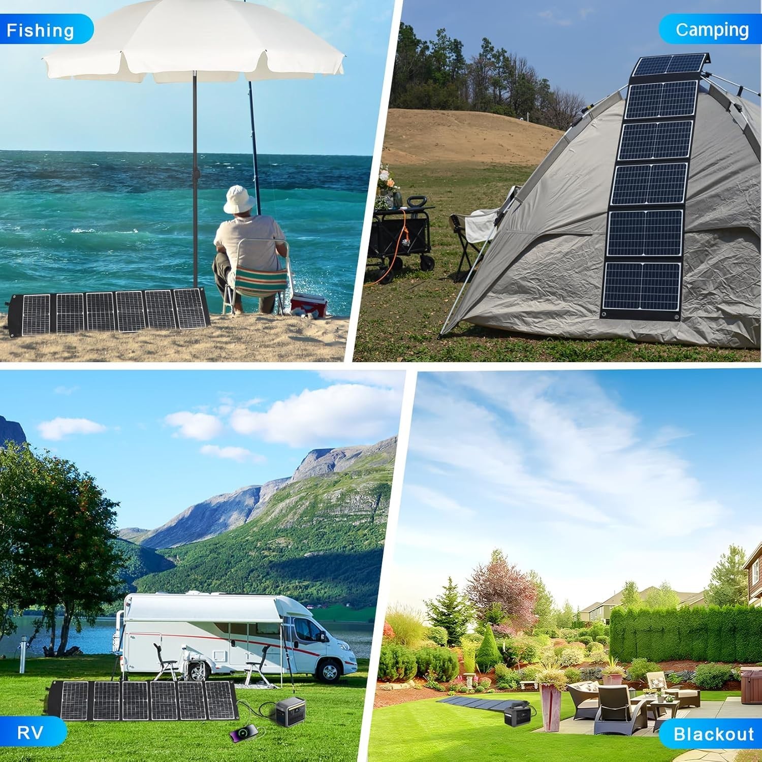 Waterproof 100W Solar Charger – Fast Charge Your Devices Anywhere Outdoors