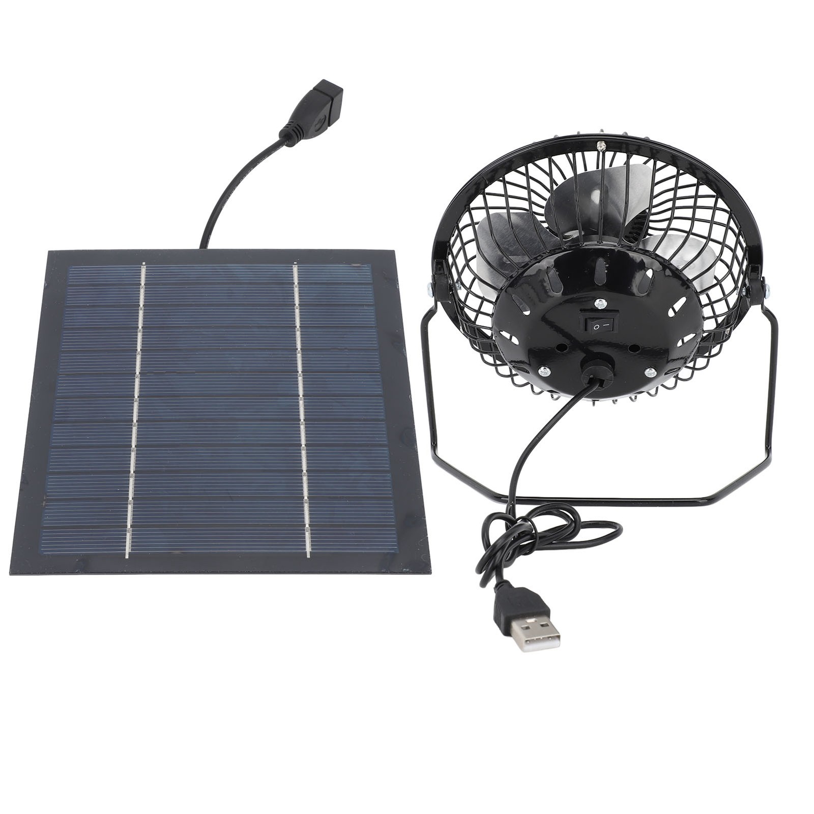 Solar Panel Powered Fan Eco Friendly Cooling For Greenhouse