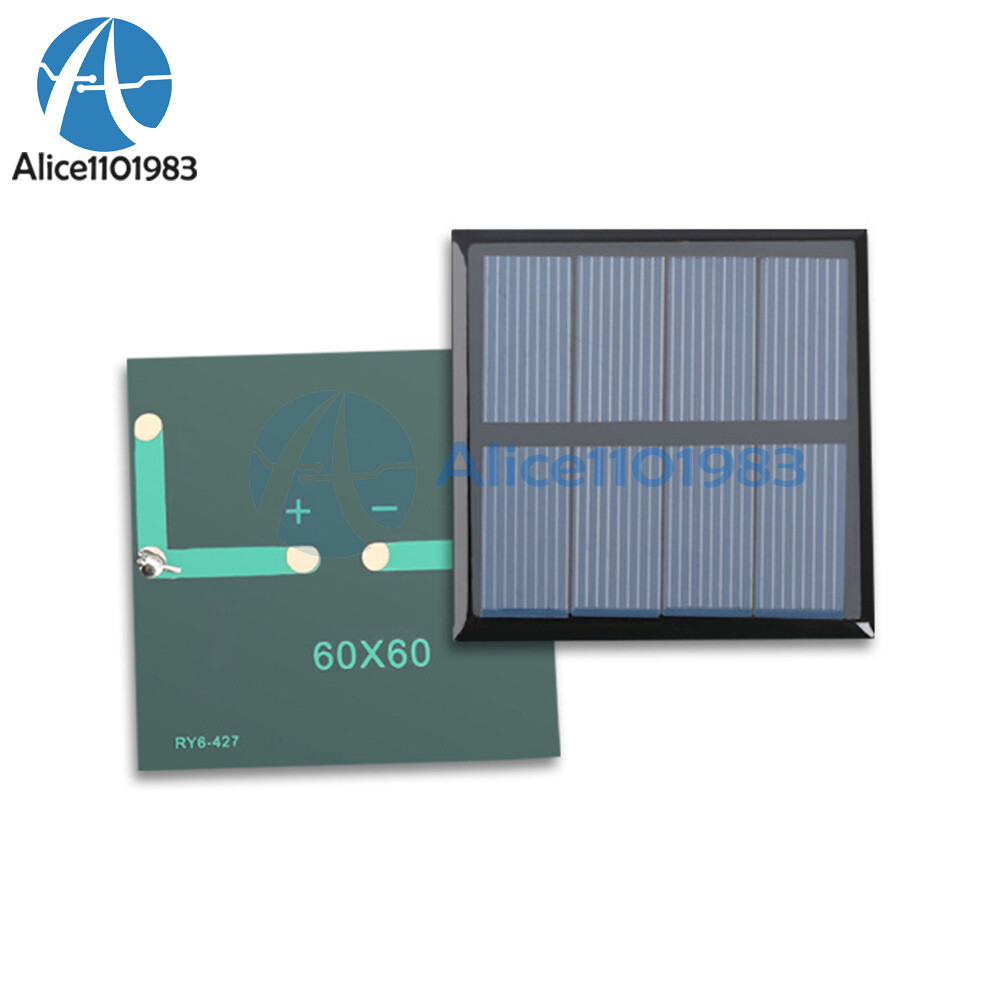 60X60mm 2V 150MA Monocrystalline Solar Panel Module For DIY Motor Toys Lawn Lamp