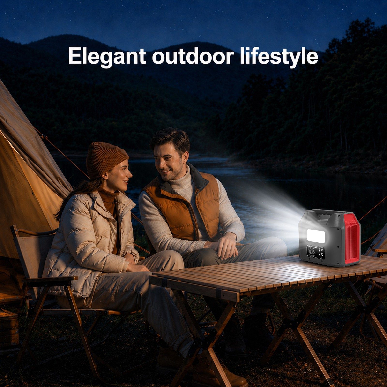 300W Portable Power Station 296Wh Camping Charger Battery Pack Solar Generator