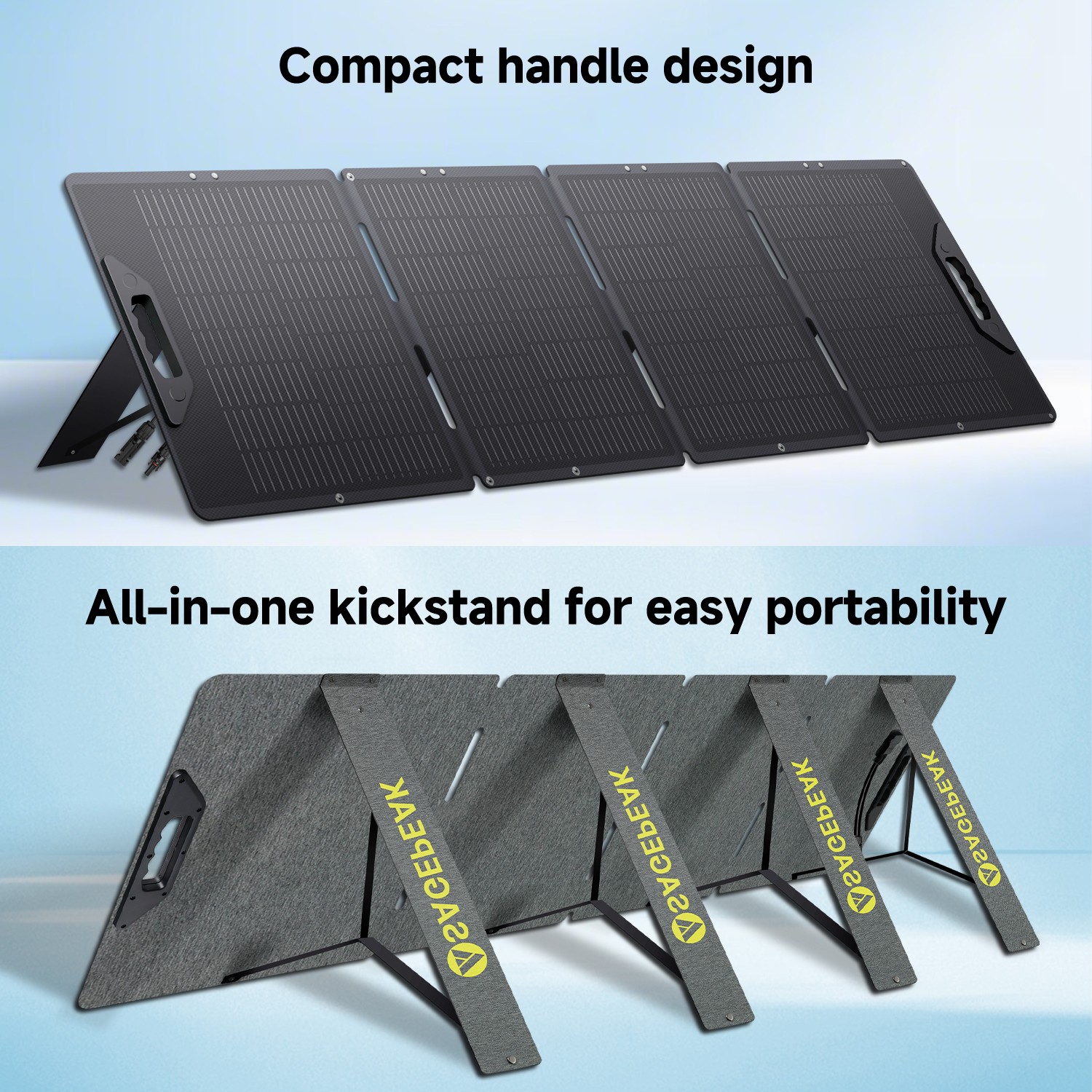 200W Portable Solar Panel ETFE Foldable Solar Charger for Power Station Charging