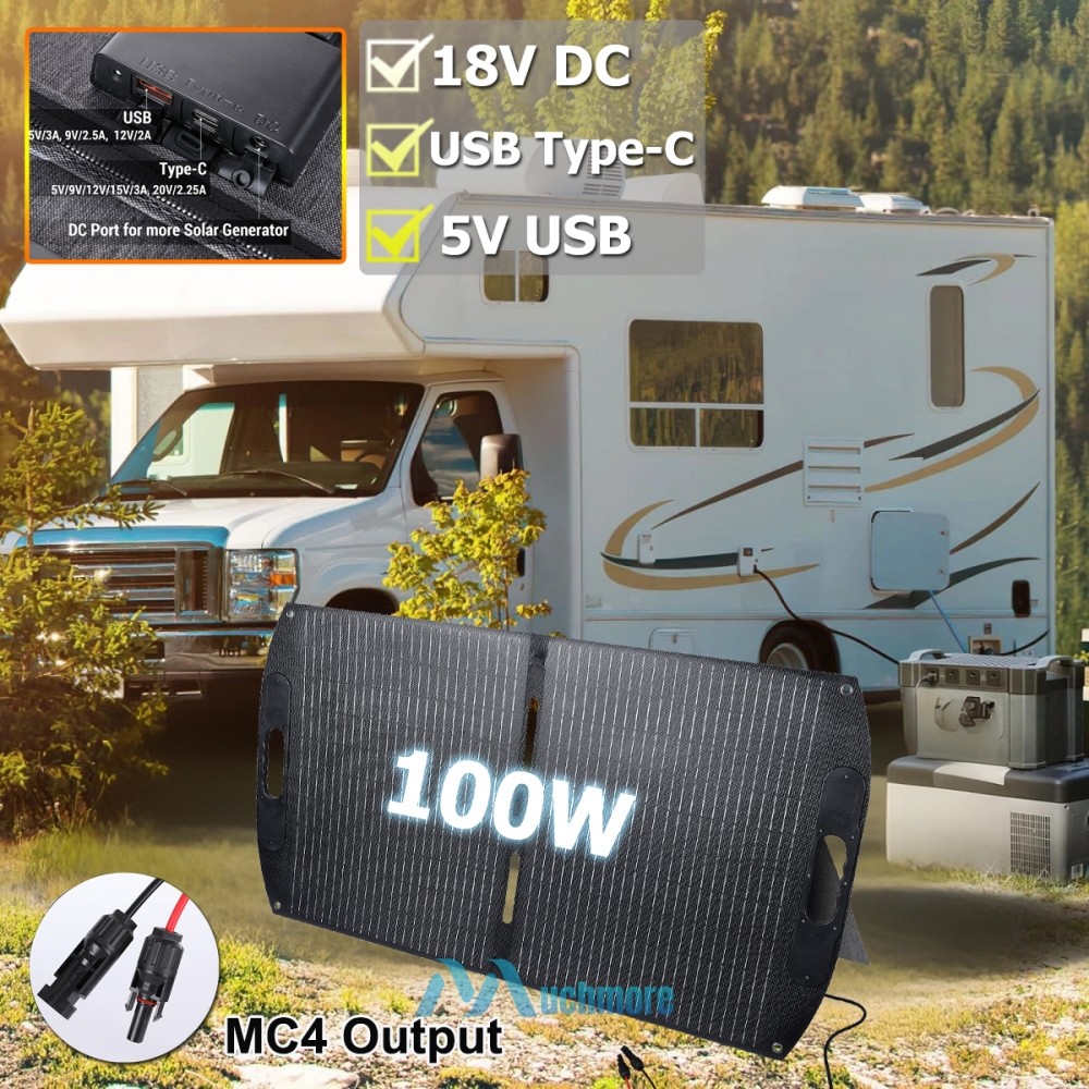 Portable Foldable Solar Panel Kit 110W 200W 400W IP67 for Ecoflow Power Stations