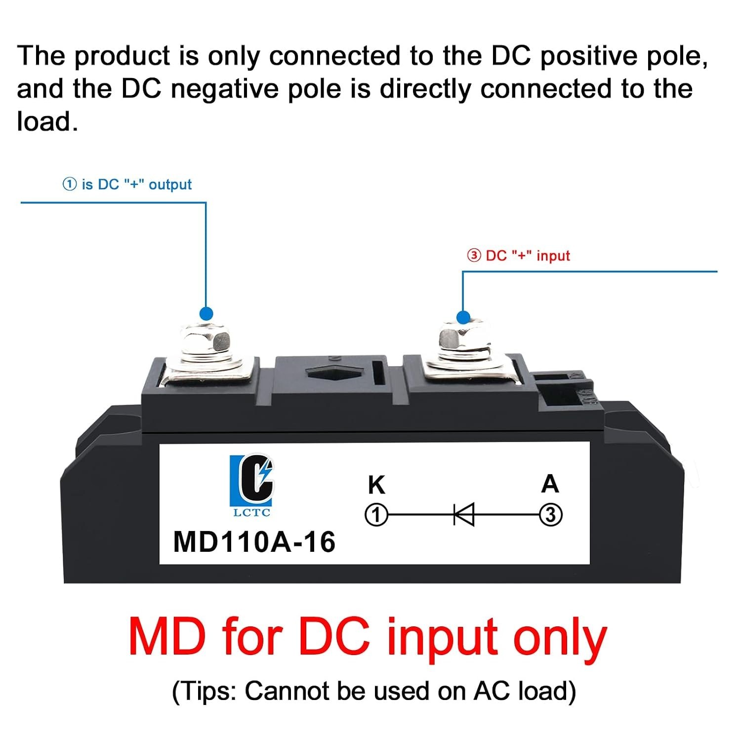 Anti-Reverse Diode for Photovoltaic Power – MD 110A100Amp-16