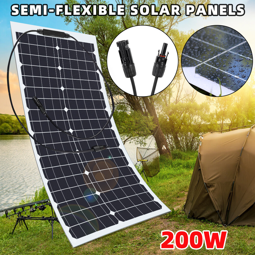 200W Solar Panel 18V Flexible Solar Panel High-Efficiency Solar Panels for RV