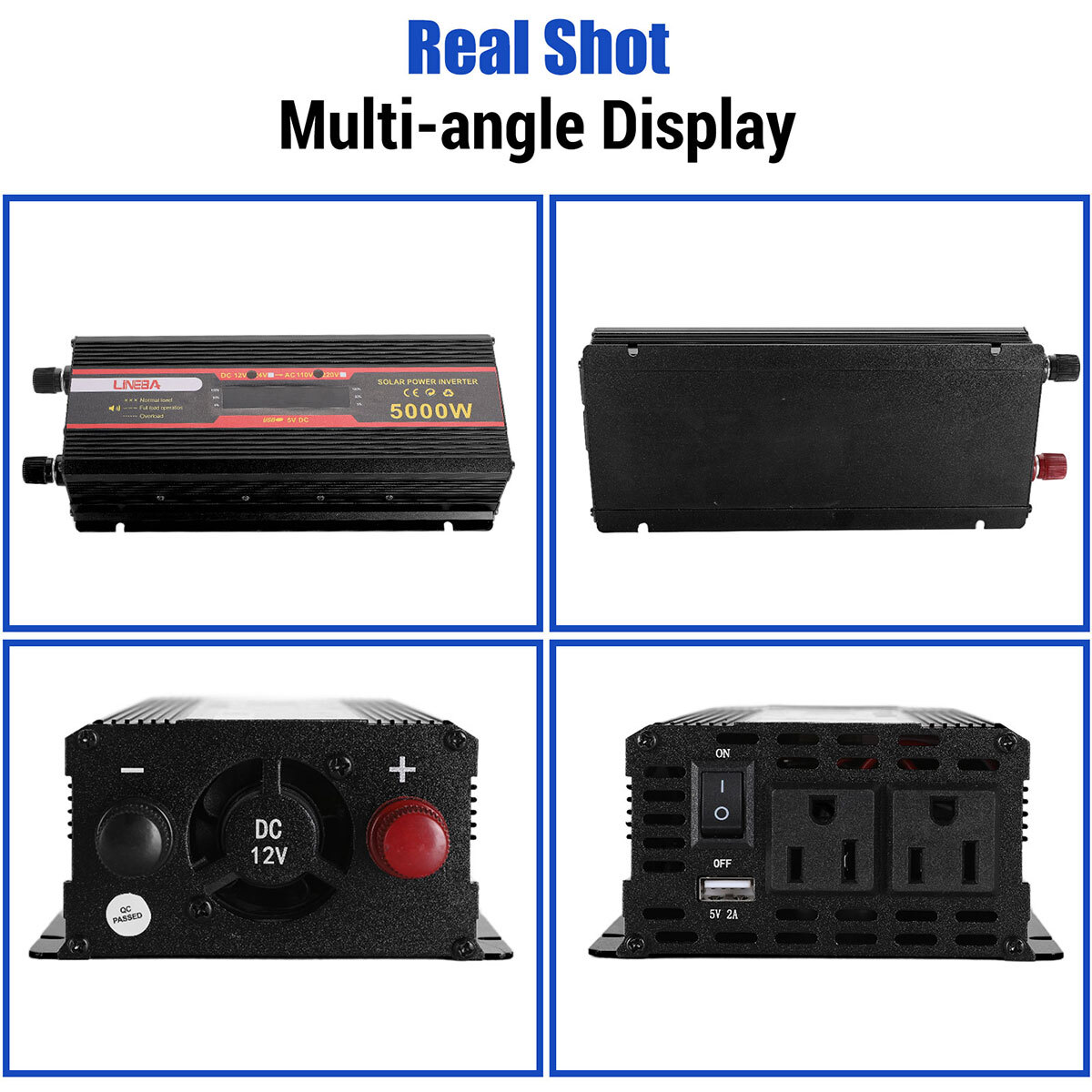 6000W 5000W Inverter Solar Panel Kit Power Generator 100A 110V Home Grid System