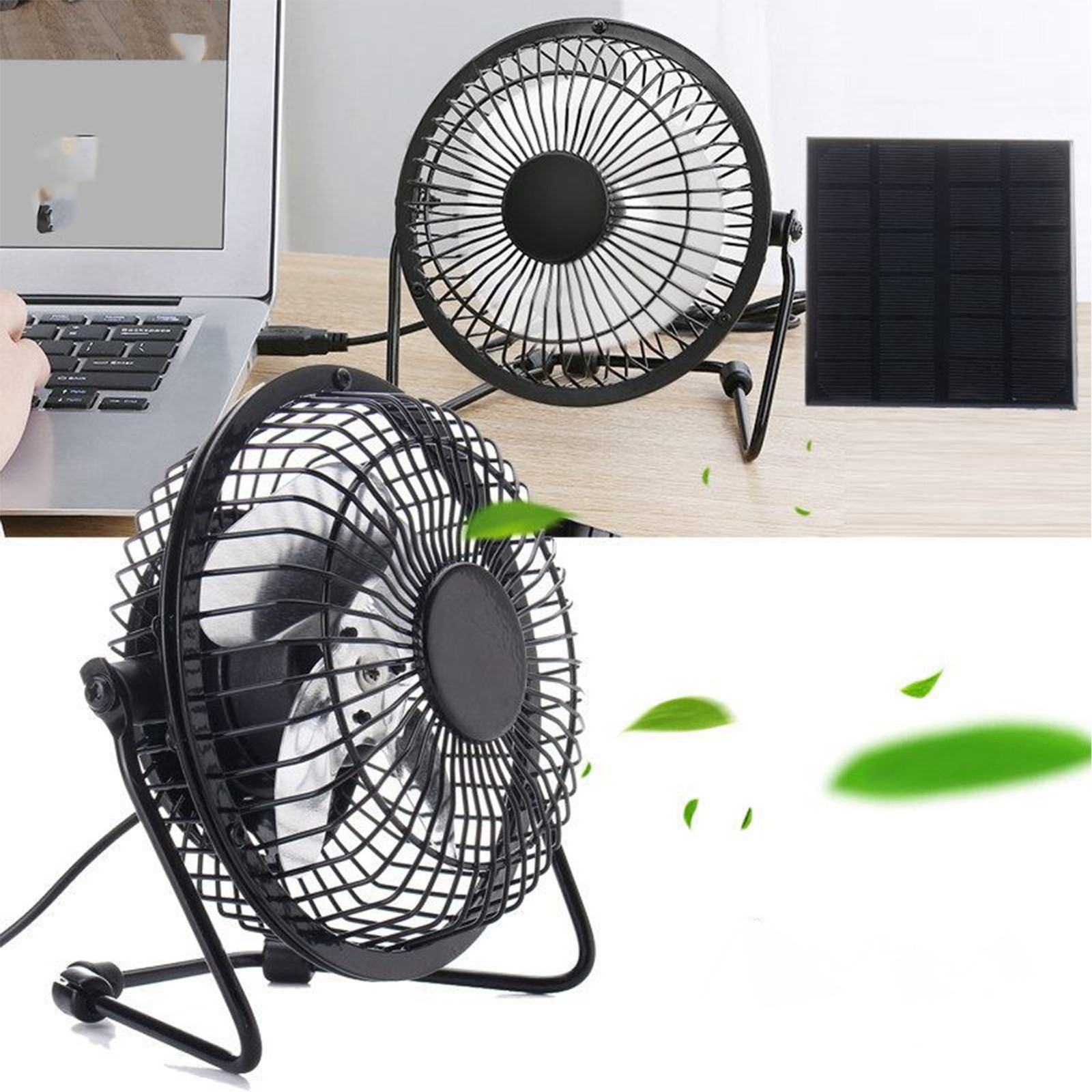 Solar Panel Powered Fan Eco Friendly Cooling For Greenhouse