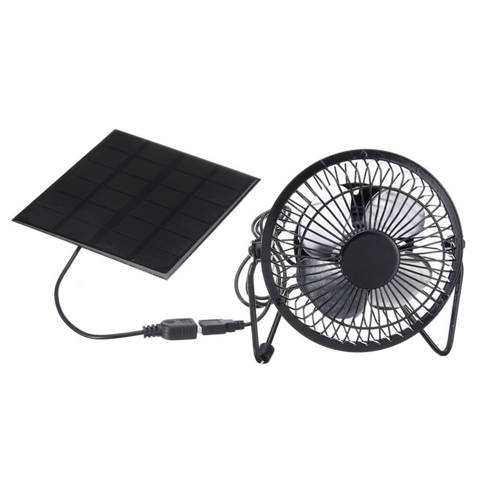 Solar Panel Powered Fan Eco Friendly Cooling For Greenhouse