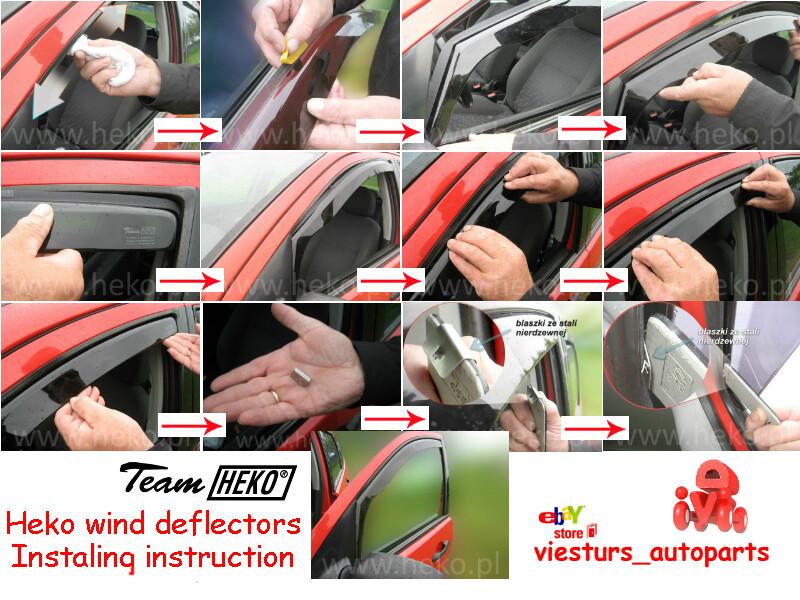 For LEXUS RX V 2022- 5.doors Wind deflectors 4.pc HEKO 30036