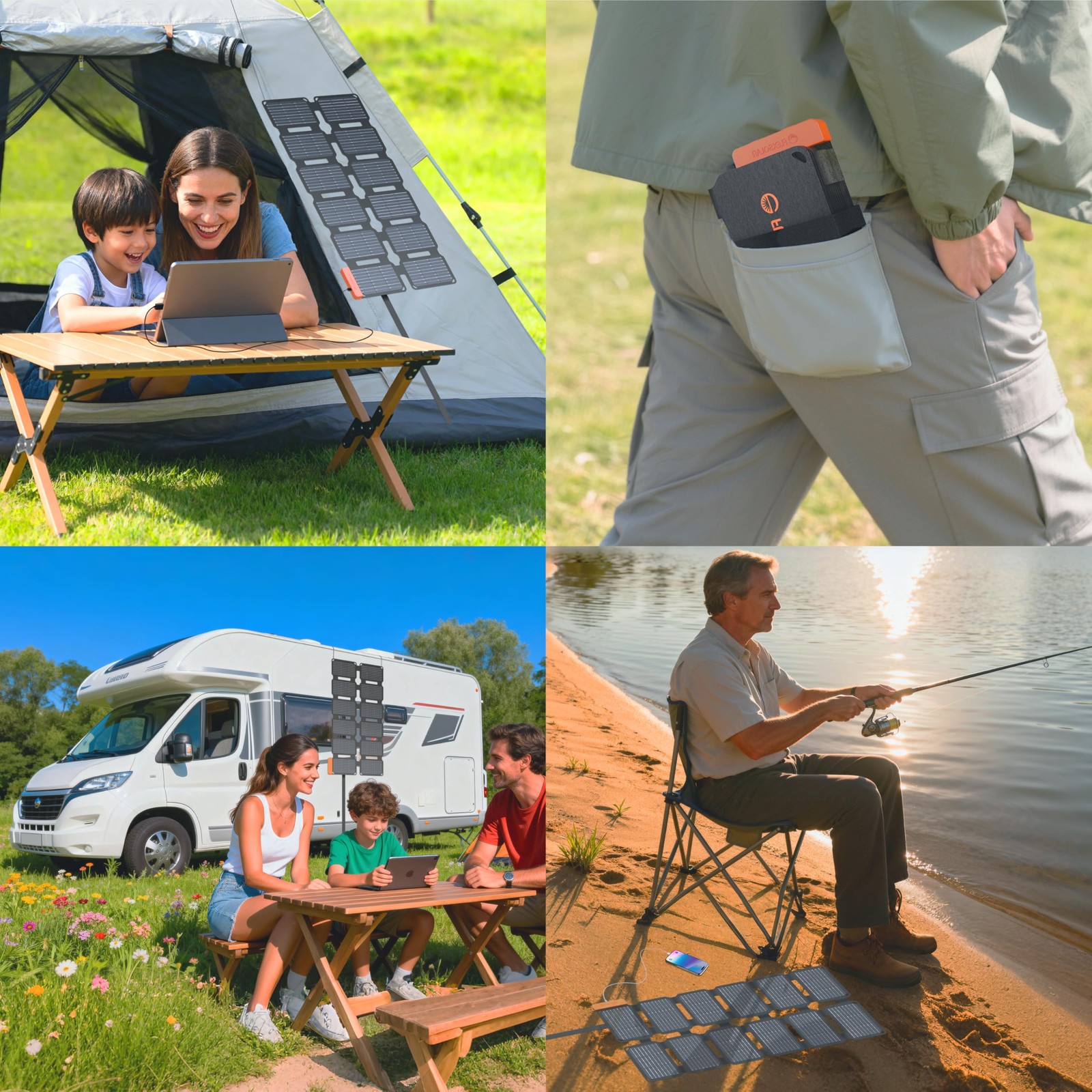 FlexSolar 36W UltraPortable Solar Panel Charger with Quick Charge, USBA & USB…