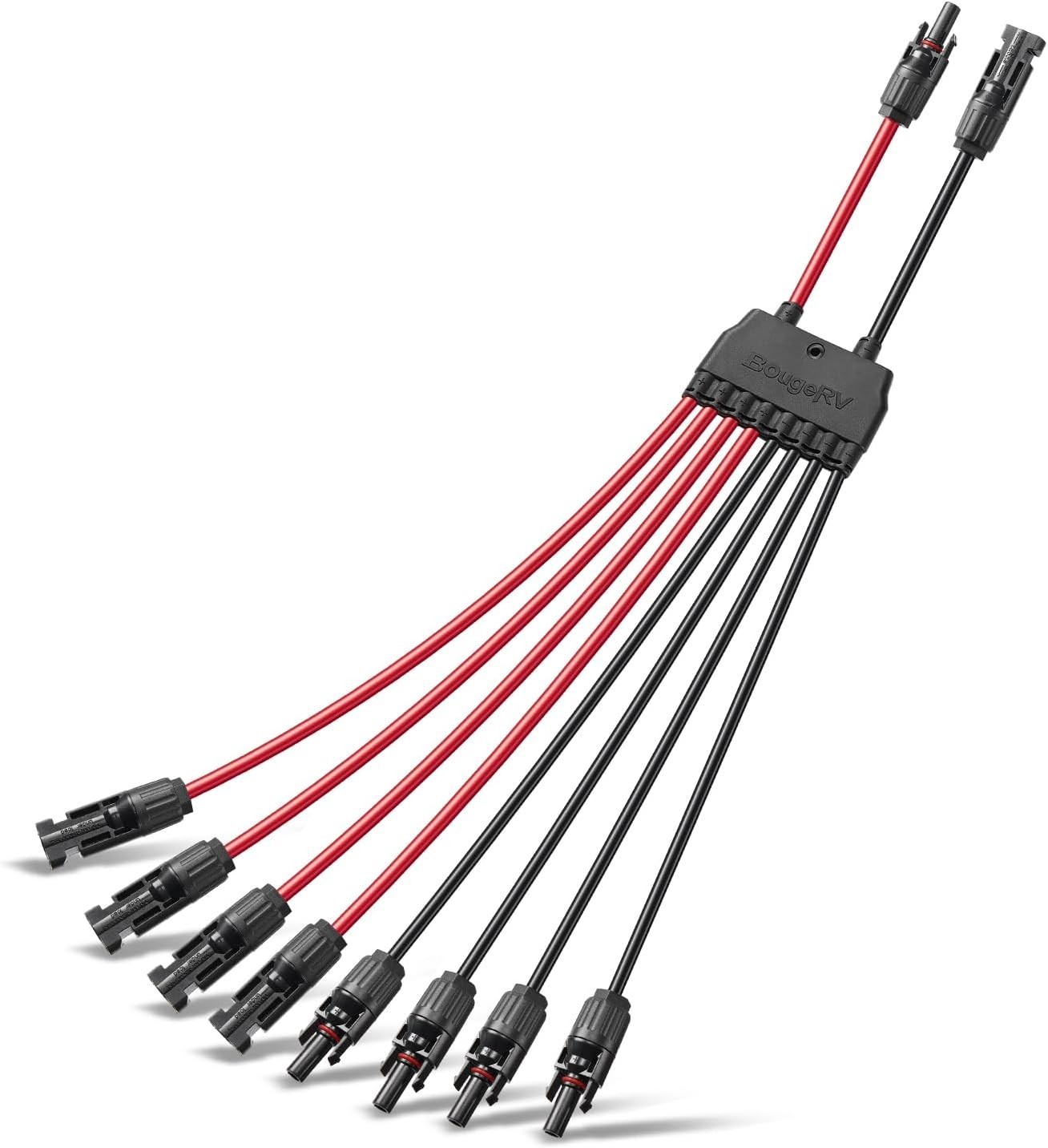 Solar Parallel Connectors for 2-4 Solar Panels, Extra Long 2 to 8 Y Branch 10…
